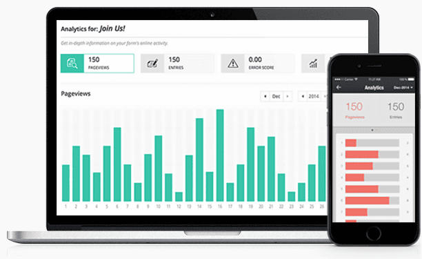 Zoho Forms provides detailed reports based on the data gathered through your forms
