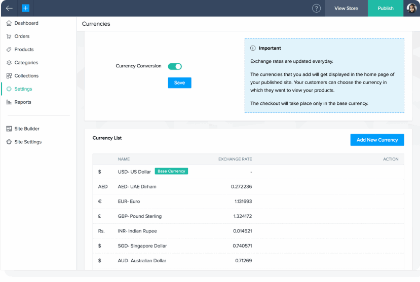 Accept multiple currencies in your payments