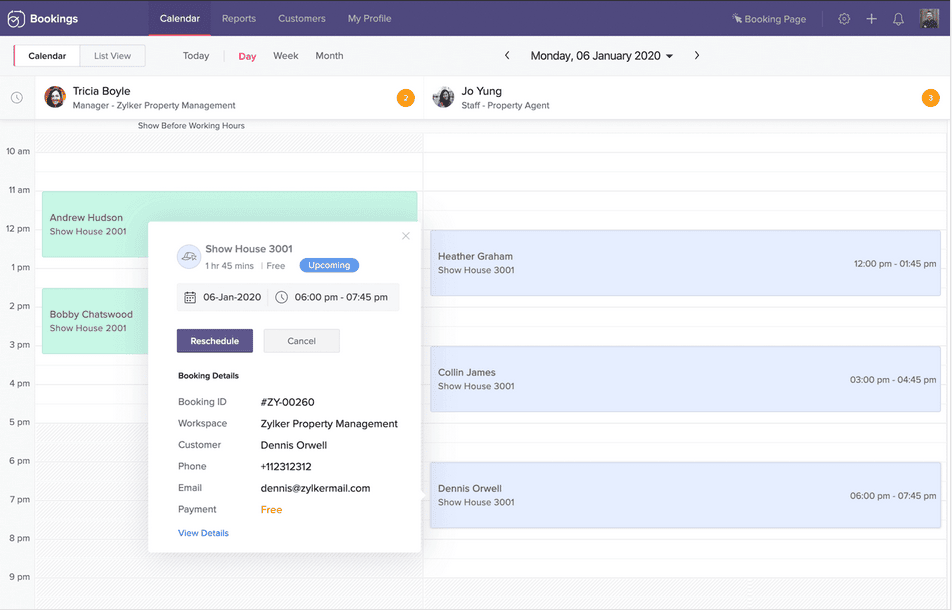 Manage your team's time more efficiently with Zoho Bookings