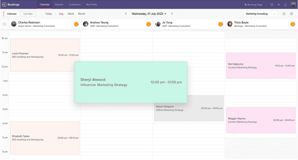 Example of how effective Zoho Bookings can be